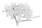 Kabelordner/Kabelstrømpe - Nordic Quality Cable clips 2x4mm Neutral 25 pcs. - 222791