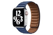 Smartklokke - Tilbehør - Lippa Apple Watch Magnetic leather strap 38/40/41 - Navy Blue / Brown - LPAW002