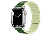 Smartklokke - Tilbehør - Lippa Apple Watch Magnetic Silicone Strap 42/44/45/49 - Green / Light Green - LPAW116