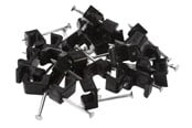 Kabelordner/Kabelstrømpe - Nordic Quality Cable clip flat 3x5mm black 25 pcs. - 303781