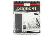 Arts & Crafts - Tilbehør - Nassau Sketching pencil & pad set 12pcs incl wallet - AR0226/GE