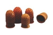 Skrivebordstilbehør - Rexel Size 1 - thimblette - dark orange (pack of 10) - 23520305