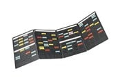 Konferanse & Presentasjon - Nobo Mini - card planner board - 16 slots x 3 columns - black - 3084600