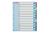 Arkivering & Oppbevaring - Esselte - divider - 12 parts - for A4 Maxi - tabbed (pack of 10) - 100209