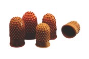 Skrivebordstilbehør - Rexel Size 3 - thimblette - rubber - dark orange (pack of 10) - 23520307