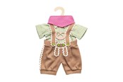 Dukker, Bamser & Utstyr - Heless Doll clothes Lederhosen with shirt and scarf 28-35 cm - 1114