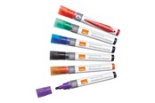 Skrive- & Tegneverktøy - Nobo Liquid Ink - marker - black red blue green orange purple (pack of 6) - 1901077