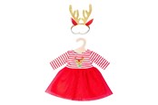 Dukker, Bamser & Utstyr - Heless Christmas dress with Reindeer headband size 28-35 cm - 1151