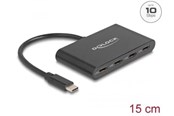 USB-hub - DeLOCK - Hub - 10 Gbps - 4 Ports USB-hub - 4 porter - Svart - 64129