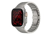 Smartklokke - Tilbehør - Just Mobile Titanium Watch Band for Apple Watch Ultra (1&2) with DLC coating - WB49-101TI