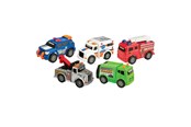 Leketøysbil - Road Rippers Mini 5pk City Service 10cm - 20381