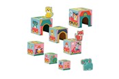 Babyleker - SES Tiny Talents Stacking Blocks Tower with Animal Figures - 13142