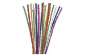 Arts & Crafts - Tilbehør - Colorations - Chenille Wire Glitter 100pcs. - CHSPAR