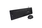 Tastatur - V7 CKU350US - keyboard and mouse set - 100% (full size) - QWERTY - US - black Input Device - Tastatur & Mussett - Amerikansk Engelsk - Svart - CKU350US