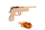 Treleker - Playwood Wooden Gun with Elastic Band - RS731