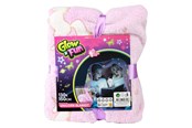 Barnerom - Toi-Toys Glow N fun Glow in the Dark Blanket Unicorn 130x150cm - 35563A