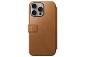 Mobil - Deksel og etui - Nomad Modern Leather Folio - english tan - iPhone 15 Pro Max - NM01634485