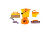 Utendørsleker - Cavallino Toys Cavallino Masonry Bucket Set with Tools and Helmet - 1364CN01