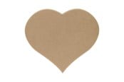 Arts & Crafts - Tilbehør - Playwood Nameplate Heart MDF - sl124a