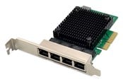 Nettverksadapter - DIGITUS DN-10136 4-Port 2.5 Gigabit Ethernet network card RJ45 PCI Express Realtek chipset - DN-10136