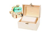 Barnerom - Playwood Decorate your own Wooden Treasure Chest 3pcs. - Sl 064