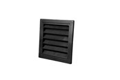 Ventilation - Duka Jalousie grille Type 63.3 150 x 150 mm black - 406301