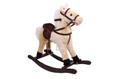 Babyleker - Small Foot - Wooden Rocking Horse Plush Shaggy - 4101