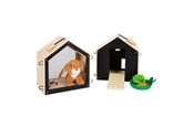 Treleker - Small Foot - Wooden Rabbit Hutch with Rabbit Plush 15 pcs. - 12399