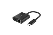 Nettverksadapter - Belkin CONNECT - network adapter - USB-C - Gigabit Ethernet x 1 + USB-C (power only) x 1 - INC019BTBK