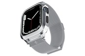 Smartklokke - Tilbehør - Spigen Metal Fit Pro - silver - Apple Watch 9/8/7 45mm - ACS04584