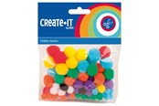 Arts & Crafts - Tilbehør - Haza Witbaard Colored Pompoms 78pcs. - 192320