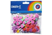 Arts & Crafts - Tilbehør - Haza Witbaard Foam stickers Flowers 70 pcs. - 192301