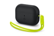 Mobil - Andre tilbehør - Spigen Case Silicone Fit Black + Strap Phantom Green - AirPods Pro (2nd Gen) - ACS05810