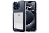 Mobil - Deksel og etui - Spigen Crystal Slot - crystal clear - iPhone 15 Pro - ACS06726