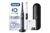 Elektrisk tannbørste - Oral-B Elektrisk tannbørste iO8 Duo Hvit alabast/svart onyks - 8700216387620