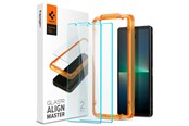 Mobil - Beskyttelsesglass - Spigen Glass AlignMaster 2 Pack - Sony Xperia 5V - AGL07137