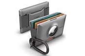 Mobil - Andre tilbehør - Spigen Wallet S Card Holder with Card Key Ring - gunmetal - AirTag - AHP04276