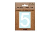 Postkasser - MEFA Foil number 5 White - A13335