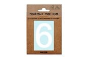 Postkasser - MEFA Foil number 6 White - A13336