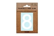 Postkasser - MEFA Foil number 8 White - A13338