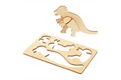 Arts & Crafts - Tilbehør - Colorations - Create and Decorate your Wooden 3D Puzzle Dinosaur Set of 4 - DINPUZ