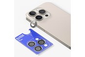 Mobil - Beskyttelsesglass - Blueo Sapphire Crystal Stainless Steel Camera Lens Protector - grey - iPhone 15 Pro - BSCL-I15PRO-GREY