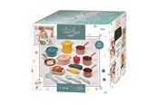 Lekekjøkken & Utstyr - Ecoiffier Play Set Pans and Play Food with Cardboard Stove 20 pieces. - 1685