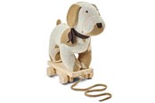 Babyleker - Smallstuff - Pull Along Dog offwhite/ nature - 40042-17