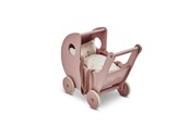 Dukker, Bamser & Utstyr - Smallstuff - Wooden Doll Stroller - Powder - 51003-01