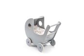 Dukker, Bamser & Utstyr - Smallstuff Wooden Doll Stroller - Gray - 51003-02