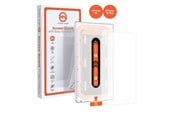 Mobil - Beskyttelsesglass - Mobile Origin Orange Screen Guard iPhone 15 Pro/15 with easy applicator - 2 pack - SGA-i15Pro-2pk