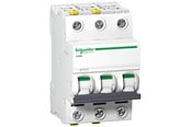 Komponenter for switchboxes og skap - Schneider Electric Acti9 iC60N 3P 6A Double terminal B-characteristic 6/10kA 230V Width 54mm - A9F03306