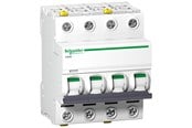 Komponenter for switchboxes og skap - Schneider Electric Acti9 iC60N 4P 63A double terminal C-characteristic 6/10kA 400V width 72mm - A9F04463