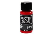 Kreative leker - Creativ Company Textile Color Semi-opaque Textile Paint - Primary Red 50ml - 34208